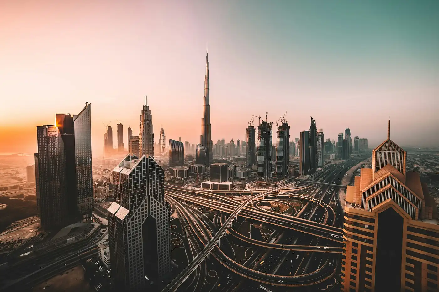 UAE city skyline and highways — comparing car insurance across the Emirates
