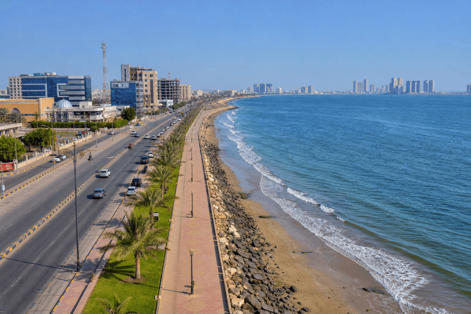 Ajman Corniche and coastal roads — motor insurance for Ajman drivers