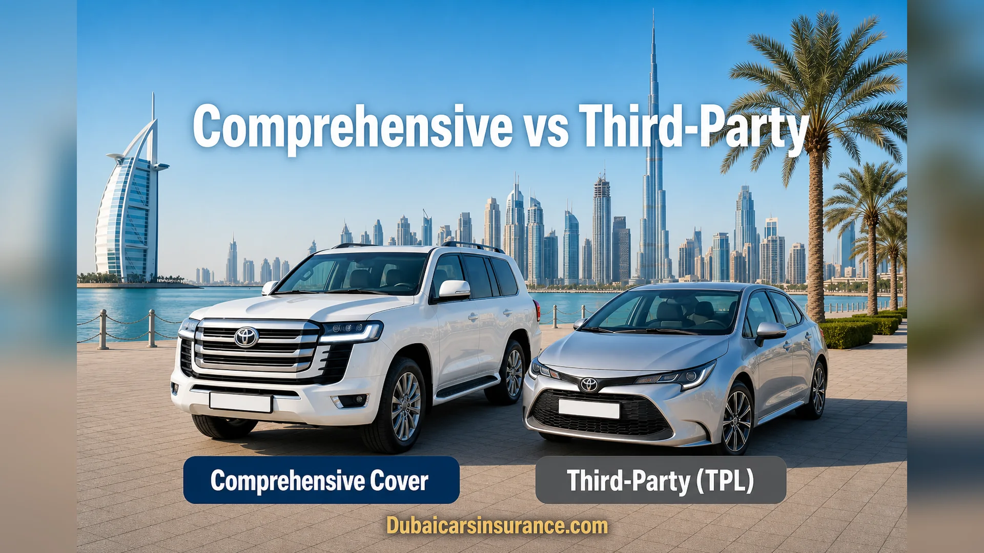 UAE car insurance — comprehensive vs third-party cover explained